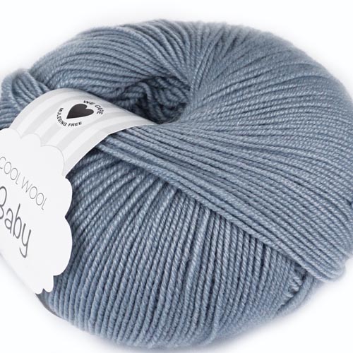 LANA GROSSA Cool Wool Baby Farbe 264 graublau 