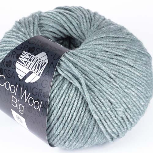 LANA GROSSA Cool Wool Big 50g Farbe  7332 graugrün meliert 