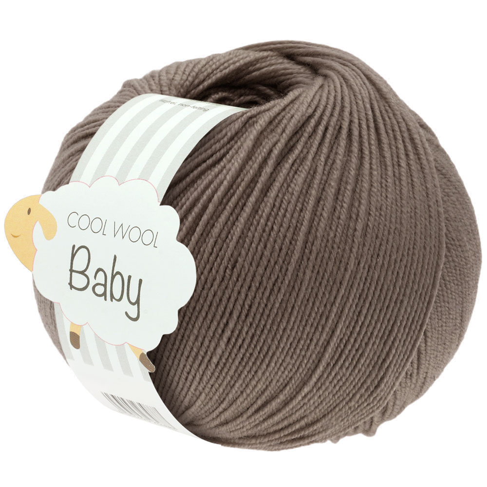 LANA GROSSA Cool Wool Baby 25g Farbe 211 graubraun 