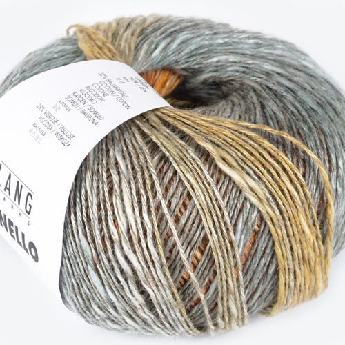 LANGYARNS Linello Farbe 115 nougat/gelb/olive 